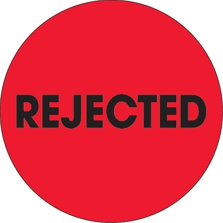 Bondad 2 in. Circle - Rejected Fluorescent Red Labels BO3349163